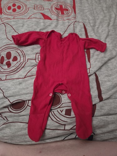 Red sleepsuit size - red, 0-3months