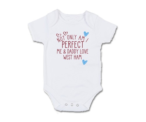 West ham baby grow bodysuit - west,