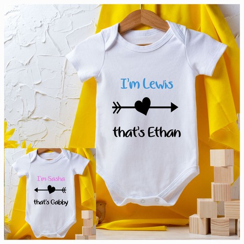 Baby bodysuit twins - x,